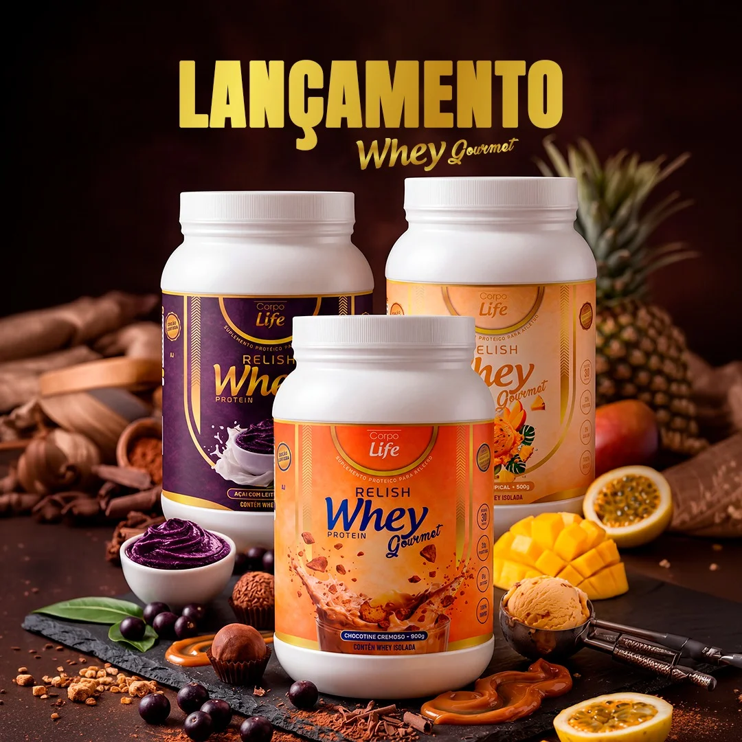Lançamento Whey Gourmet Corpo Life